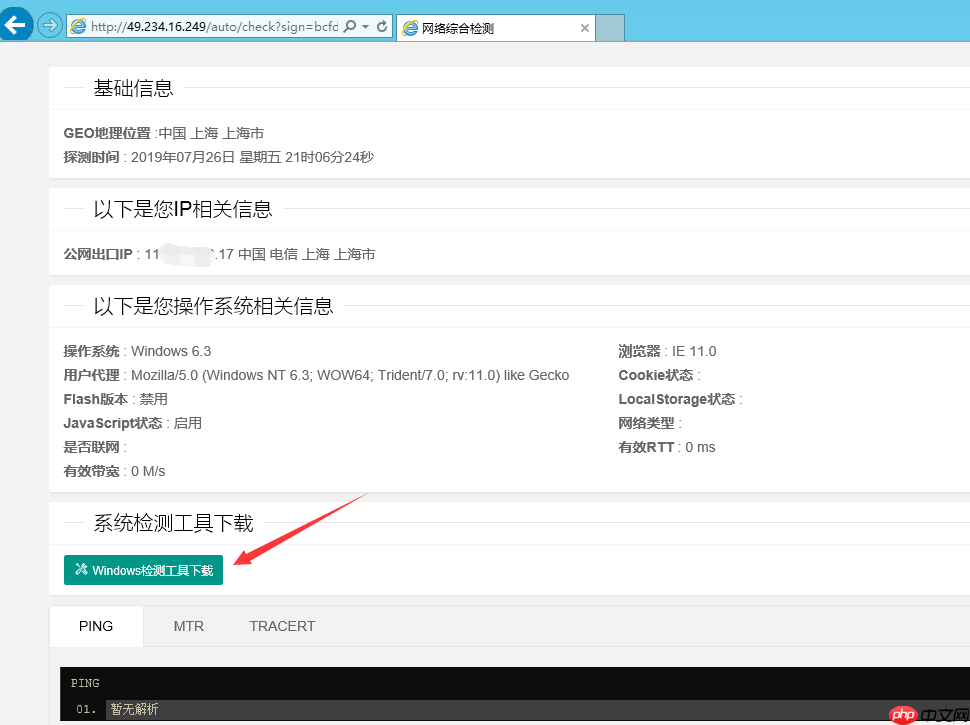 自动化网络排障工具使用说明