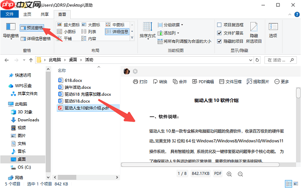 文件夹怎么预览文件 一招教你高效预览文件