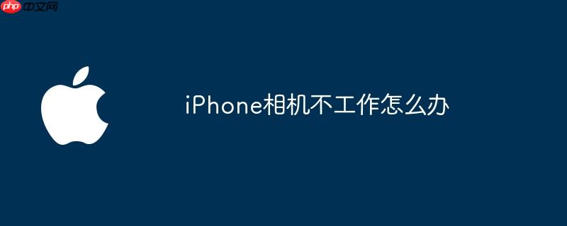 iPhone相机不工作怎么办