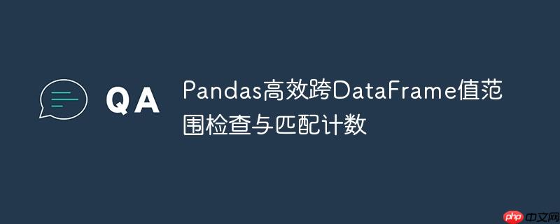 Pandas高效跨DataFrame值范围检查与匹配计数