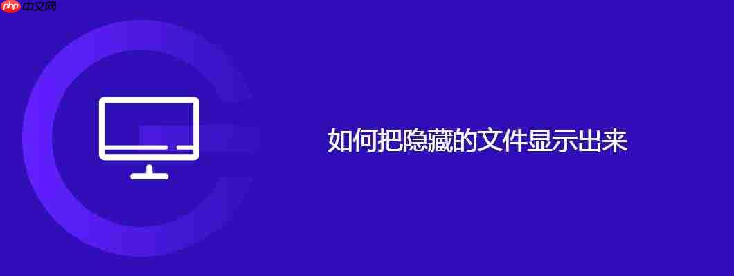 如何把隐藏的文件显示出来