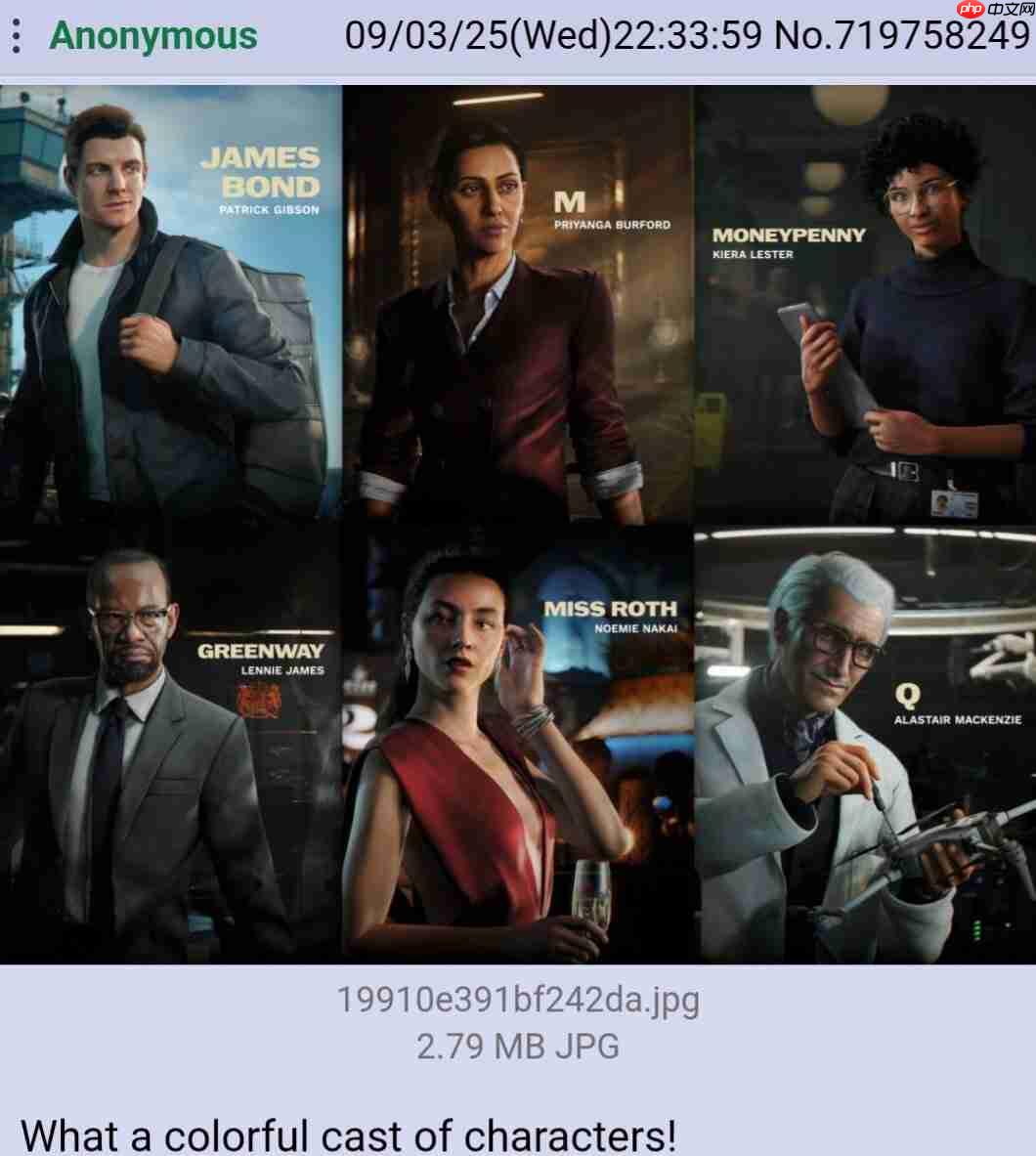 DEI？《007：曙光》被网友怒批插入五颜六色的NPC