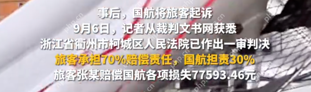 乘客误开应急舱门被判赔7万多：误将其当作厕所门打开 - 创想鸟