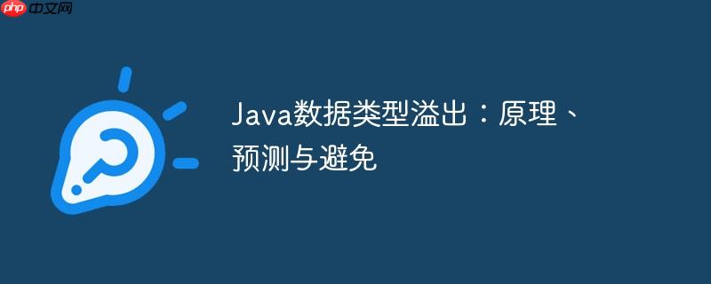 Java数据类型溢出：原理、预测与避免