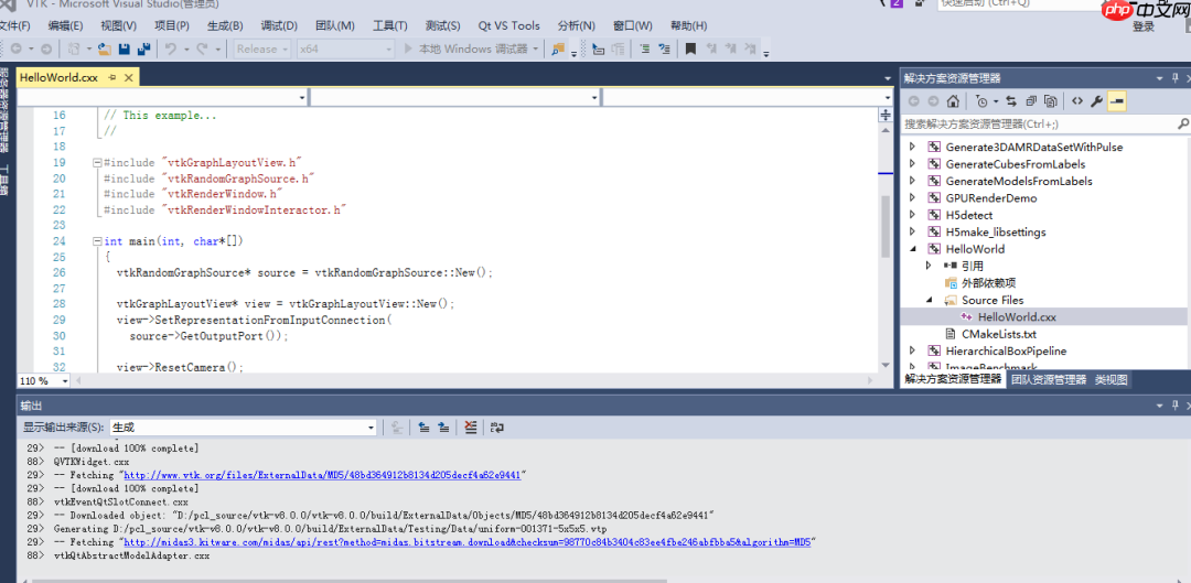 win下使用QT添加VTK插件实现点云可视化GUI