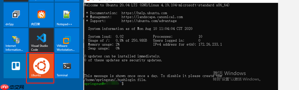 Windows10上安装Linux子系统(WSL2，Ubuntu)，配合Windows Terminal使用，还要什么自行车