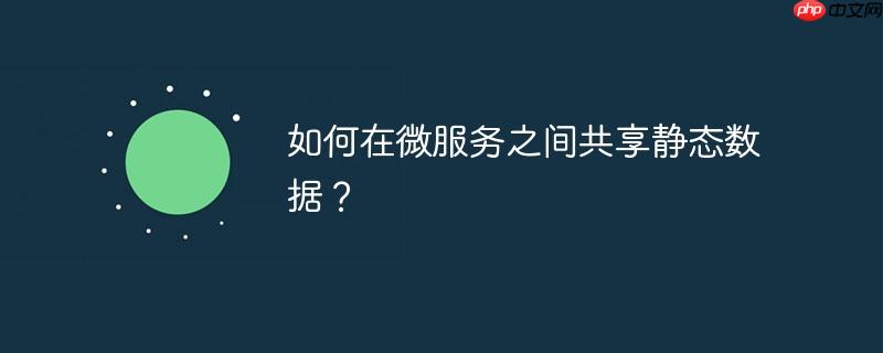 如何在微服务之间共享静态数据？