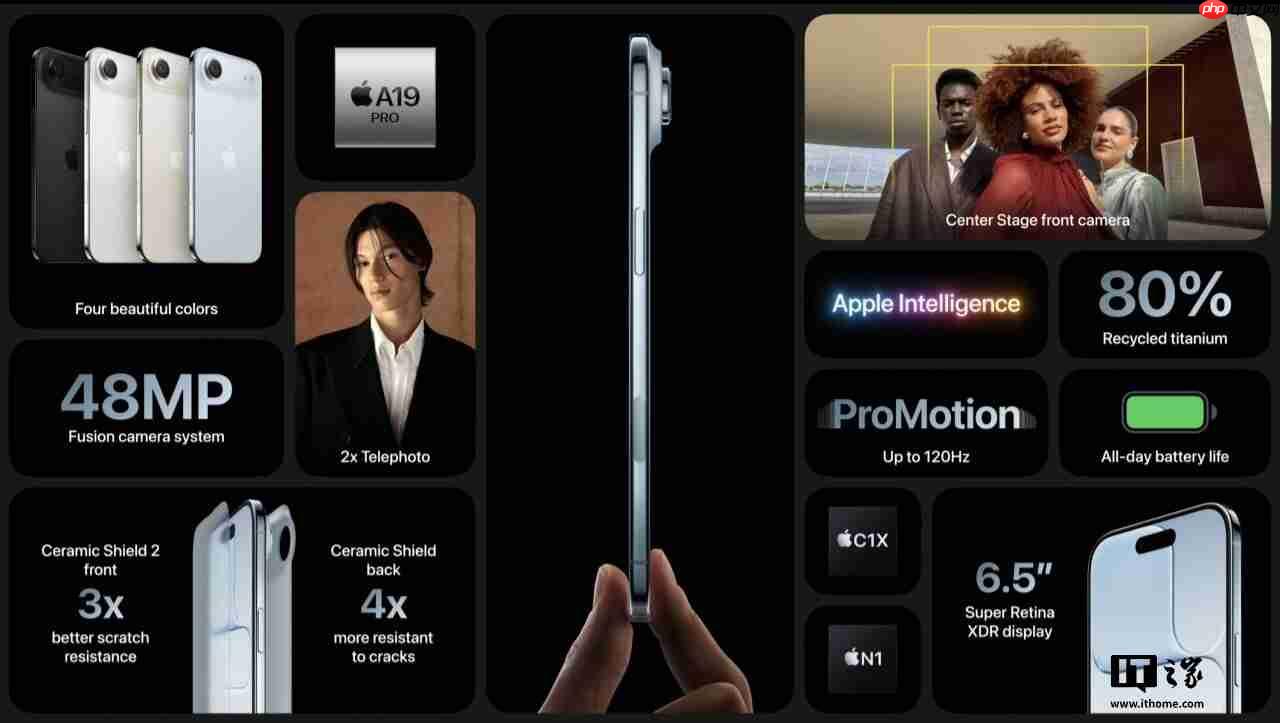苹果的特殊照顾：iPhone Air 韩国官网没有捏合手势动画
