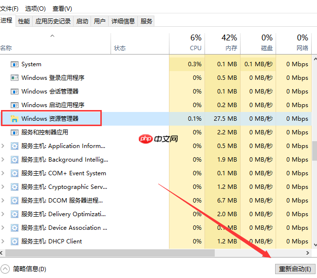 详解win10如何重启资源管理器
