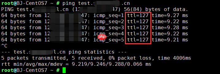 ping IP/域名时TTL值代表什么？