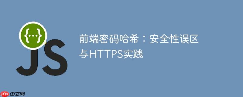 前端密码哈希：安全性误区与HTTPS实践