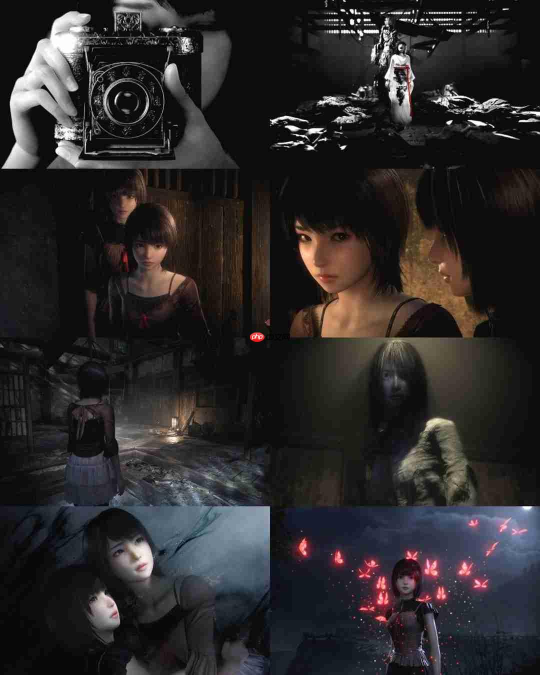 和风恐怖《零～红蝶～重制版》和之前版本画面对比