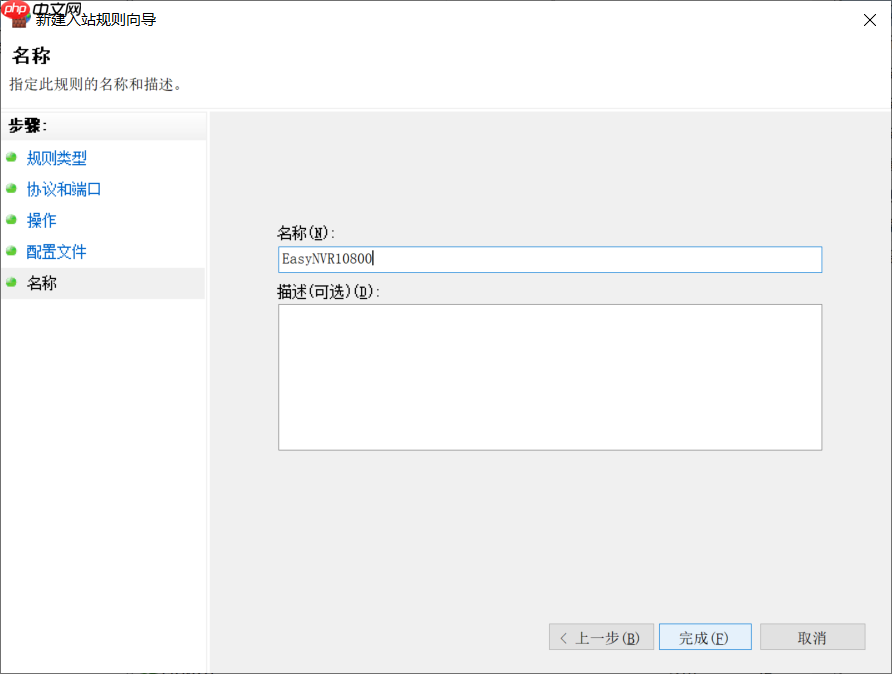 RTSP视频平台EasyNVR如何设置防火墙允许程序运行端口的访问？
