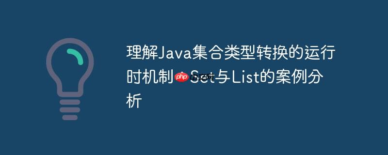 理解Java集合类型转换的运行时机制：Set与List的案例分析