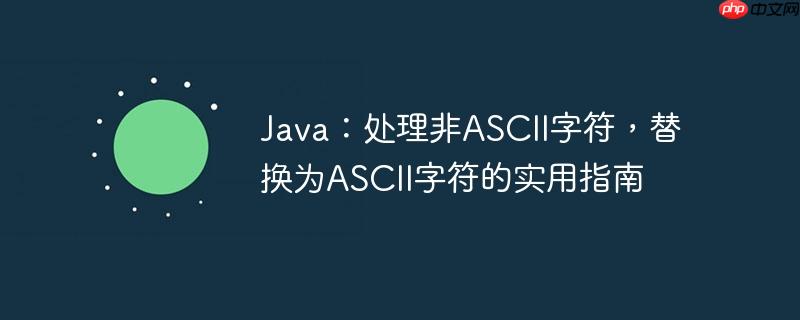 java：处理非ascii字符，替换为ascii字符的实用指南