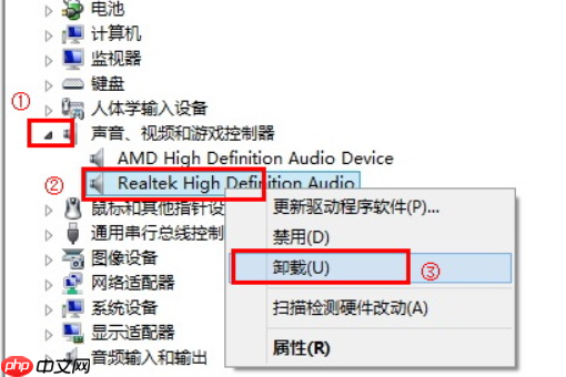 win10没有声音声卡驱动故障怎么办？