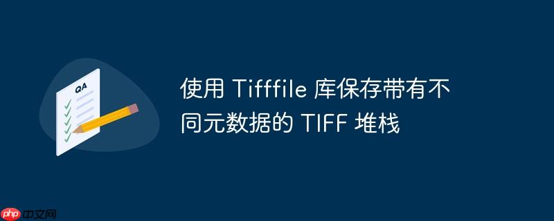 使用 tifffile 库保存带有不同元数据的 tiff 堆栈