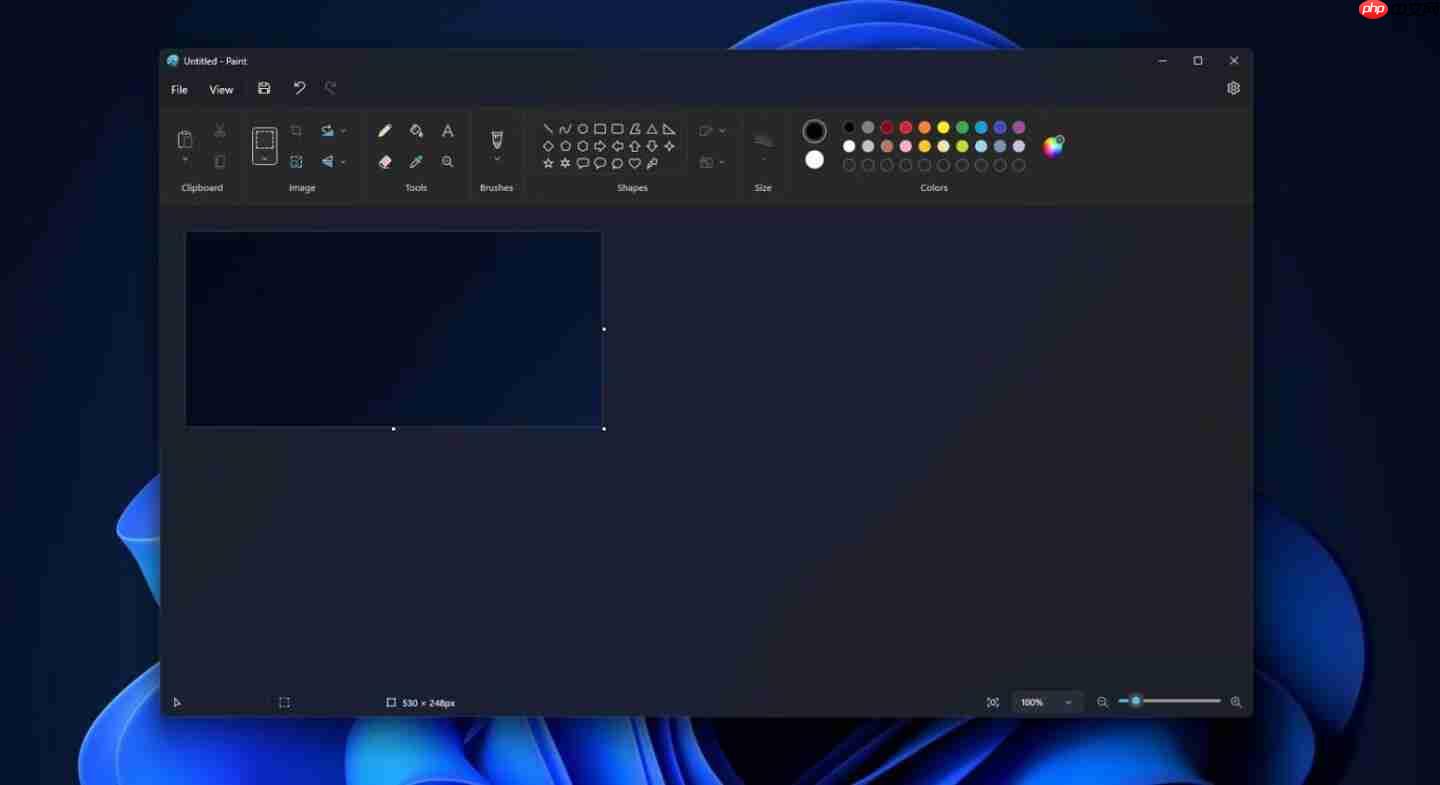 Windows 11 Paint应用正式推出暗黑模式，提升用户体验