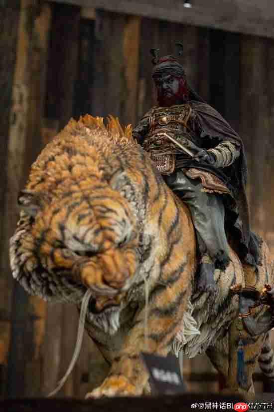 《黑神话：钟馗》钟馗骑虎雕像霸气公开！钟馗还光着脚？