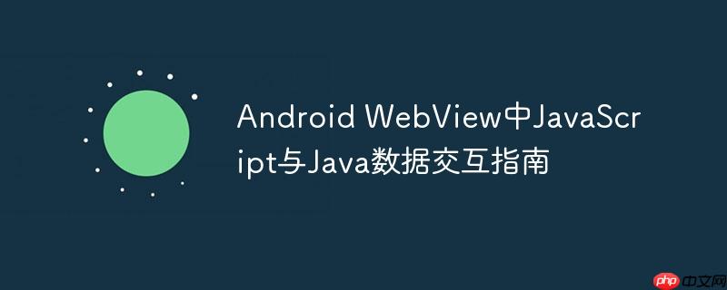 Android WebView中JavaScript与Java数据交互指南
