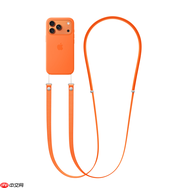 479元贵吗 苹果iPhone 17系列橙色斜挎挂绳卖断货：送货时间排到11月
