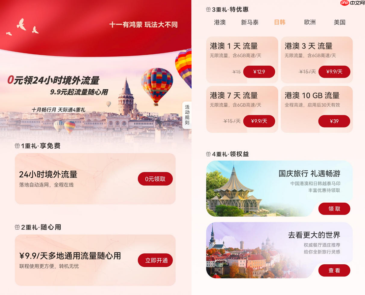 一机在手，全球畅游：用鸿蒙5轻松玩转境外热门城市Top5