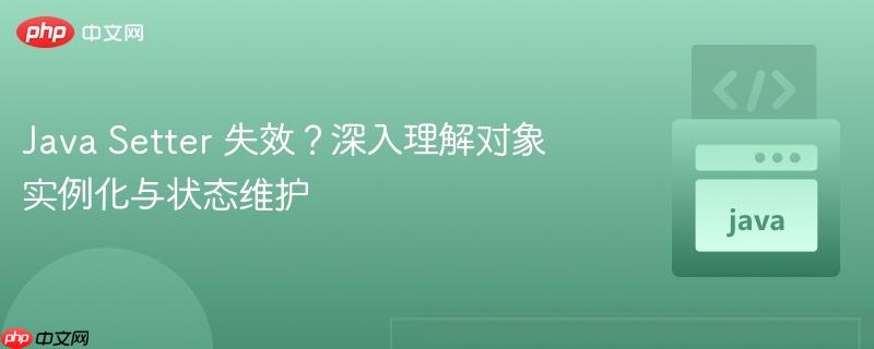 Java Setter 失效？深入理解对象实例化与状态维护