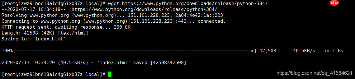 Centos7.3环境下安装最新版的Python3.8.4