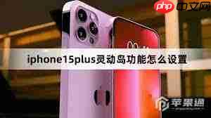 iPhone15plus灵动岛设置方法