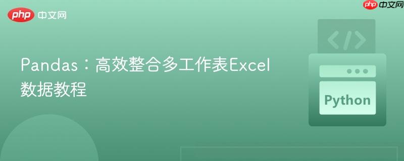 Pandas：高效整合多工作表Excel数据教程