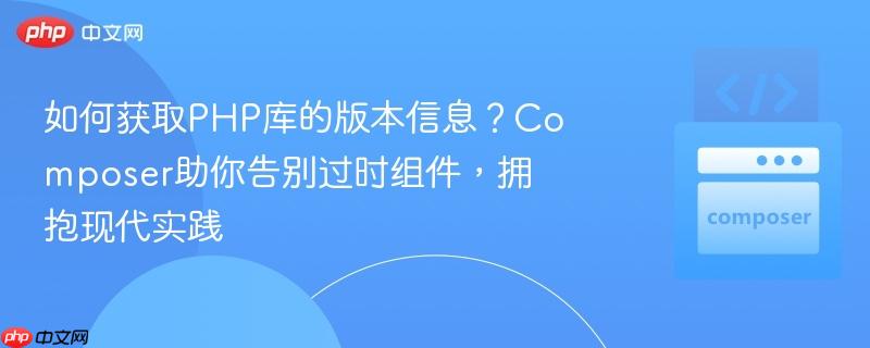 如何获取PHP库的版本信息？Composer助你告别过时组件，拥抱现代实践