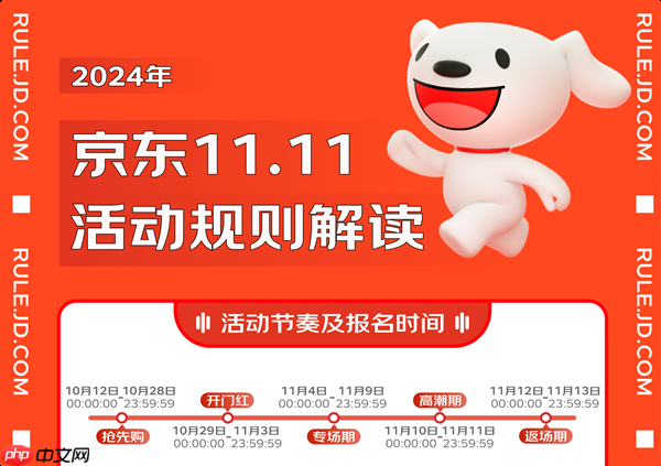 2025年京东双11提前至10月9日开启：满300元减50元 活动玩法出炉