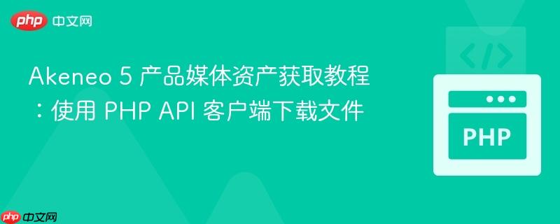 Akeneo 5 产品媒体资产获取教程：使用 PHP API 客户端下载文件