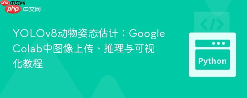 YOLOv8动物姿态估计：Google Colab中图像上传、推理与可视化教程