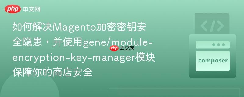 如何解决Magento加密密钥安全隐患，并使用gene/module-encryption-key-manager模块保障你的商店安全