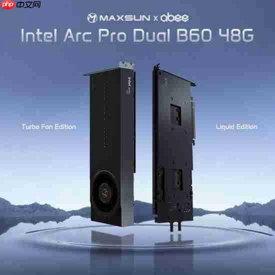 Intel双GPU 48GB显卡上水冷：四卡轻松192GB