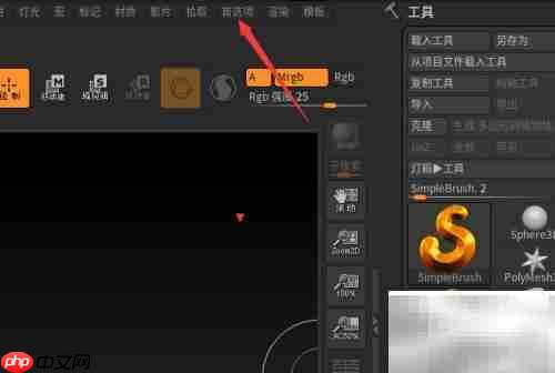 ZBrush曲率设为0.3教程