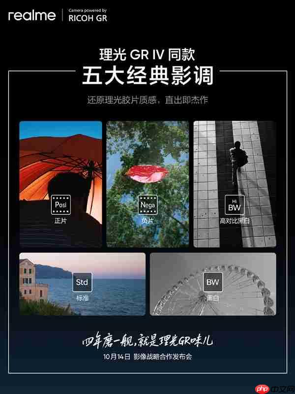 首次联名相机！真我GT8 Pro复刻理光GR IV同款五大影调