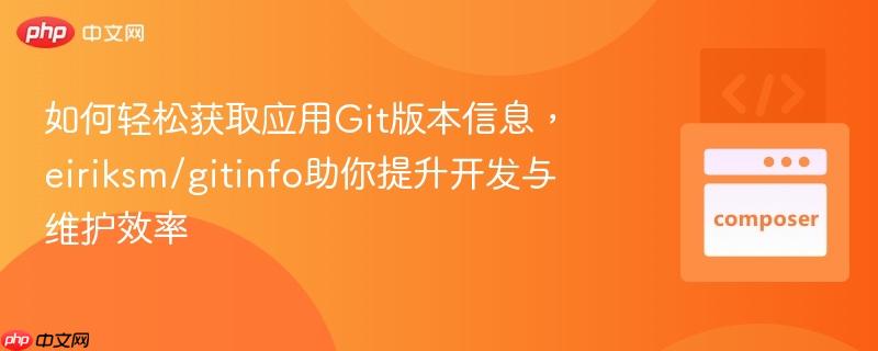 如何轻松获取应用Git版本信息，eiriksm/gitinfo助你提升开发与维护效率
