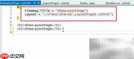 C Razor母版页使用指南