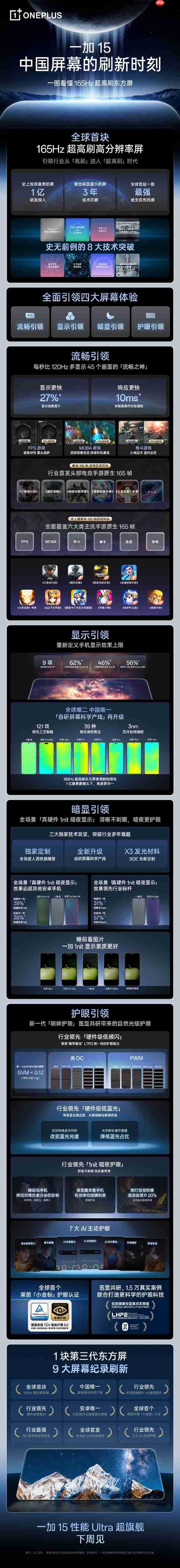 正式开启165Hz手机时代！一加15、一加Ace 6定档10月27日发布