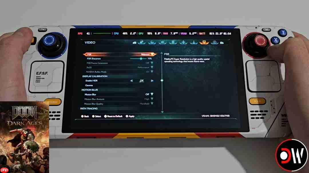 《毁灭战士:黑暗时代》现已通过Steam Deck认证
