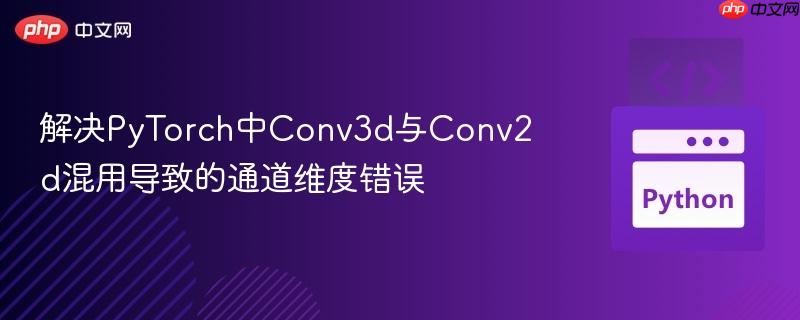 解决PyTorch中Conv3d与Conv2d混用导致的通道维度错误