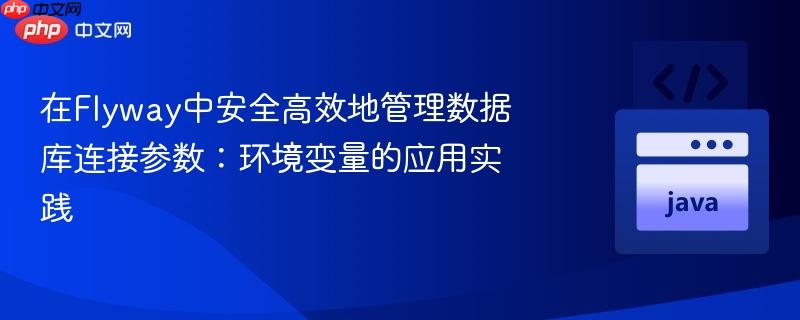 在Flyway中安全高效地管理数据库连接参数：环境变量的应用实践