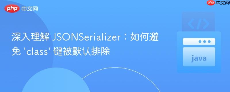 深入理解 JSONSerializer：如何避免 ‘class’ 键被默认排除
