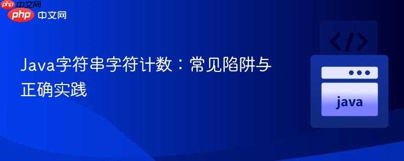 Java字符串字符计数：常见陷阱与正确实践