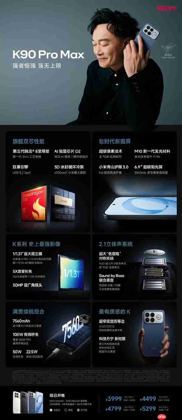 祝贺发布成功！王腾称K90系列全面无短板：很遗憾未参与上市工作