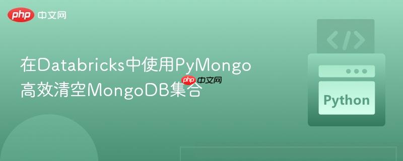 在Databricks中使用PyMongo高效清空MongoDB集合