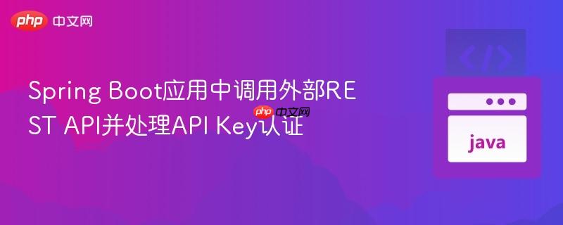 Spring Boot应用中调用外部REST API并处理API Key认证