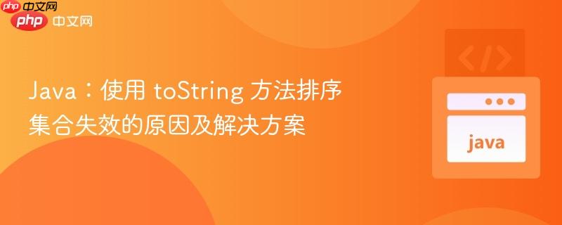 Java：使用 toString 方法排序集合失效的原因及解决方案